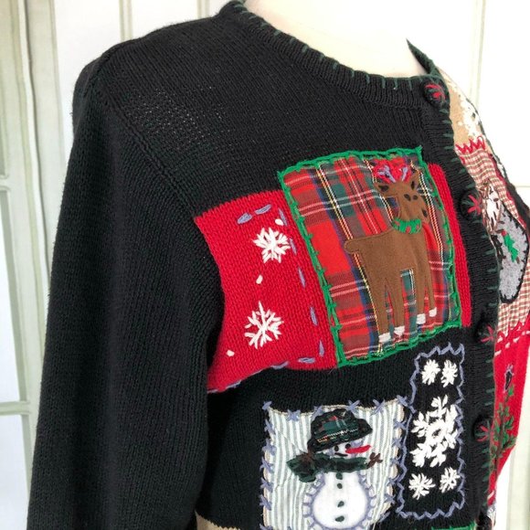Victoria Jones Christmas Cardigan Sweater - Picture 10 of 10